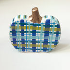 Plaid Leaves Pumpkin|Jessica Reynolds Art