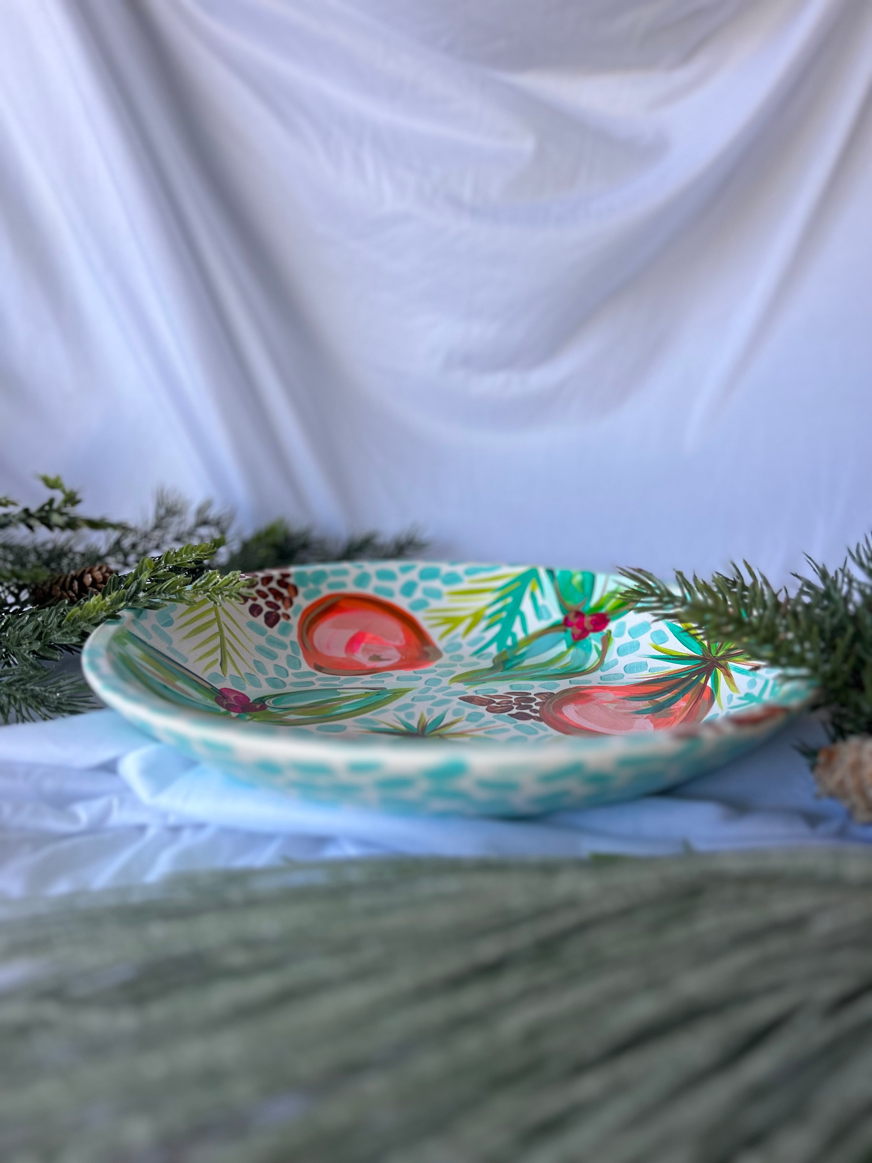 Holiday Citrus Platter|Jessica Reynolds Art
