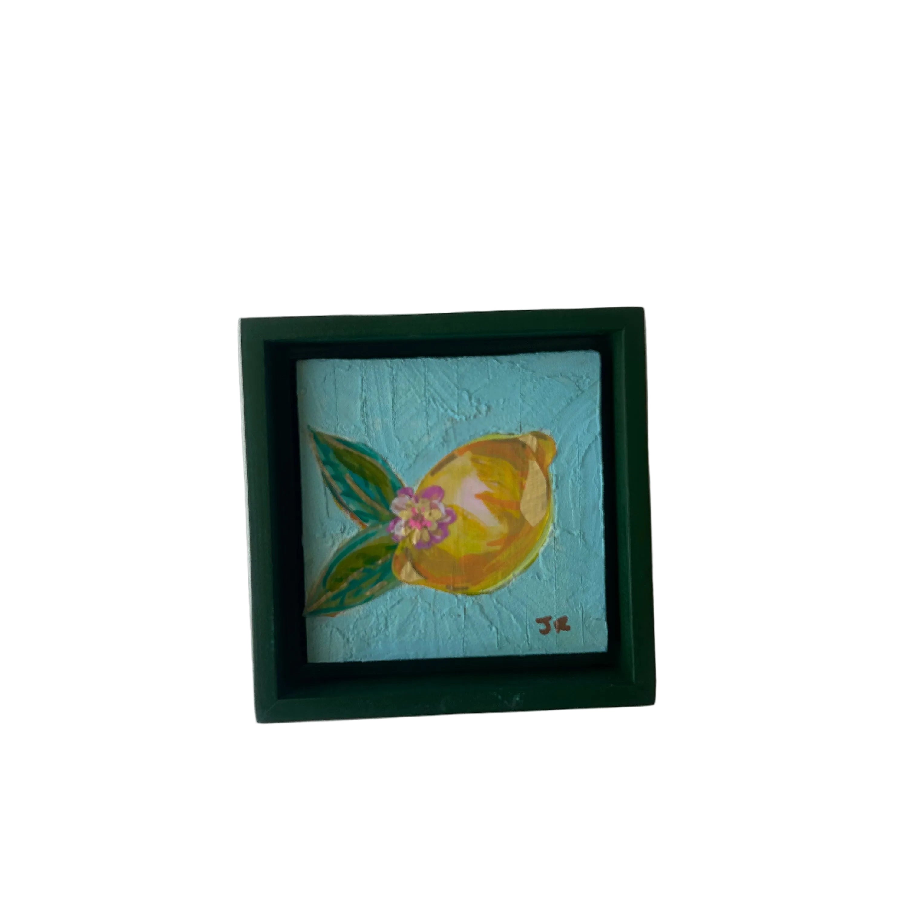 Lemons On Green|Polymer Lift Painting