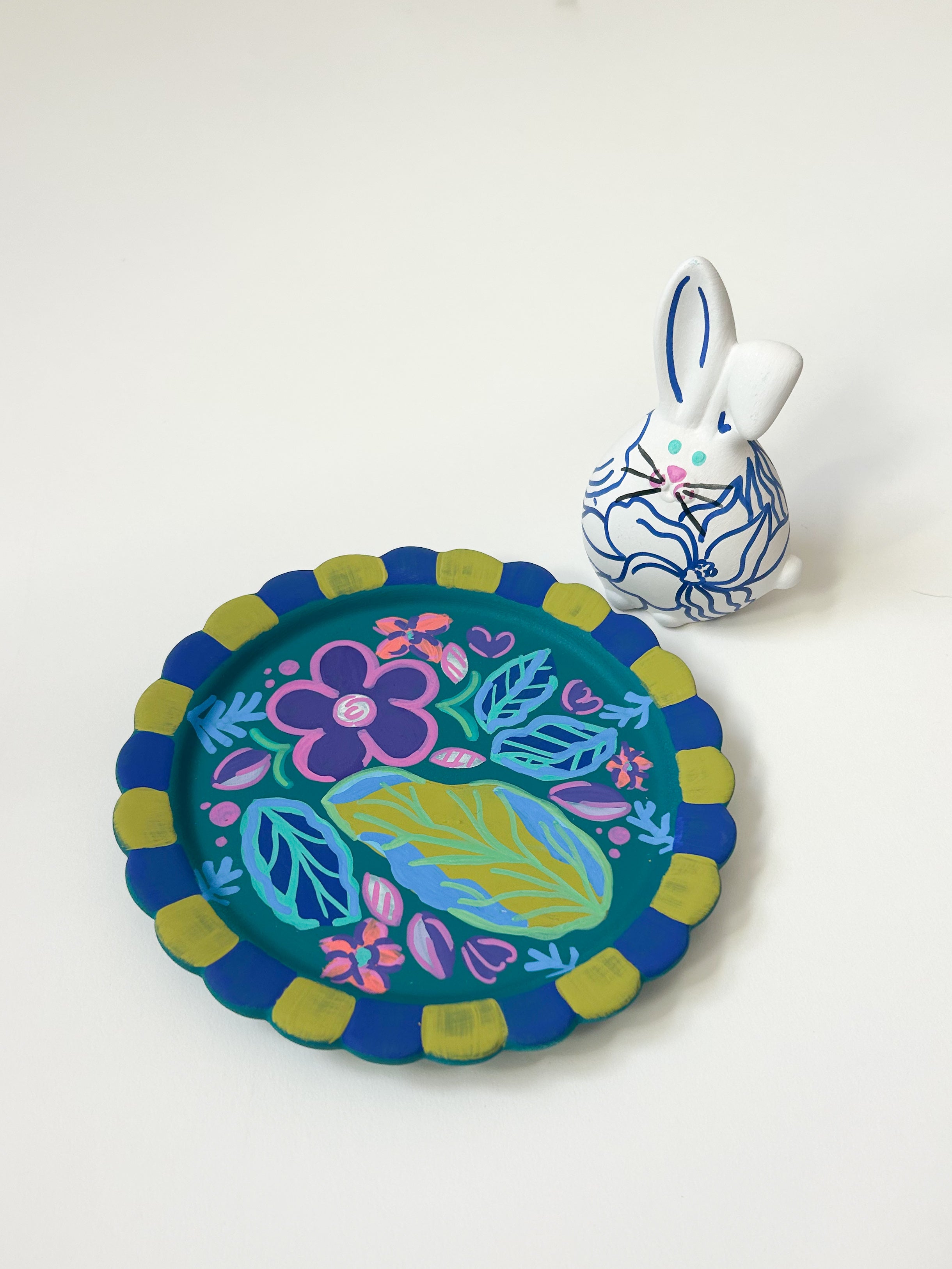 Easter Florals Plate|Jessica Reynolds Art