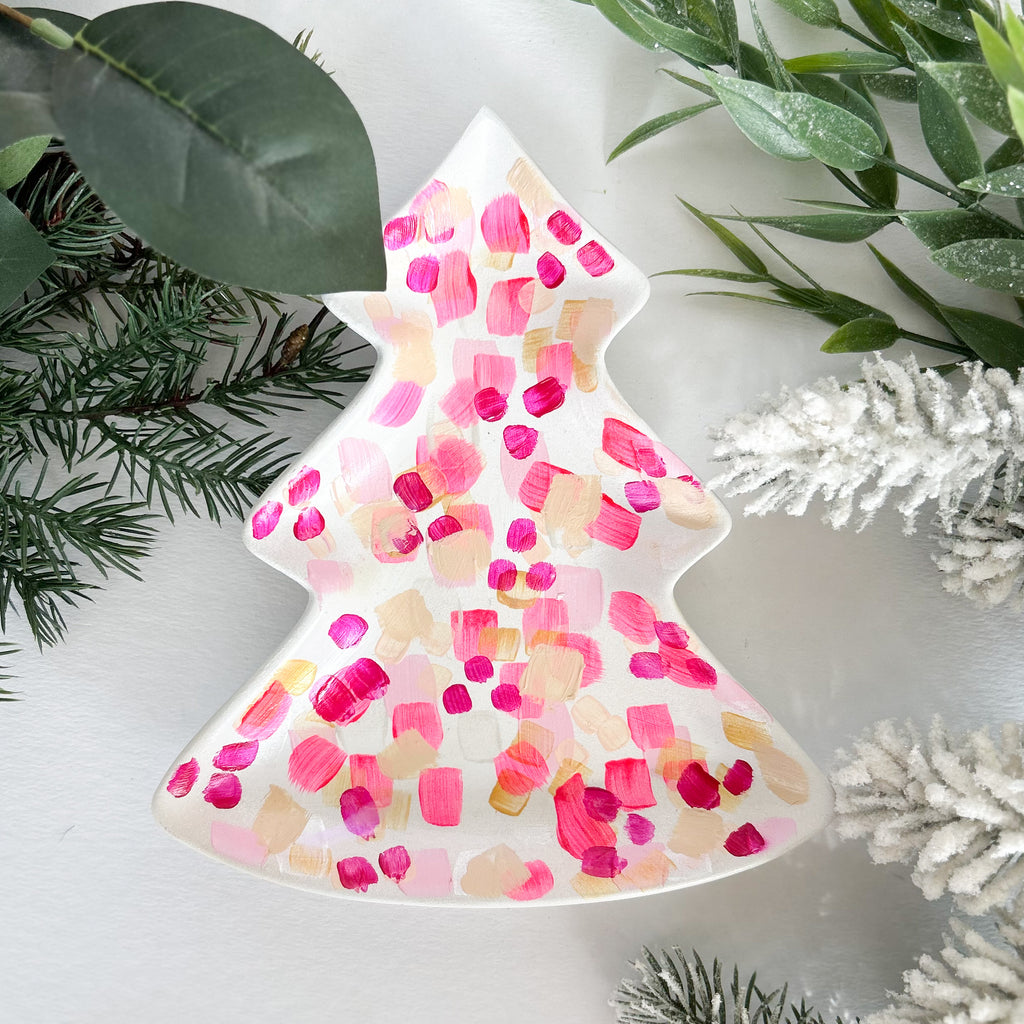 Mini Pink Christmas Tray|Jessica Reynolds Art