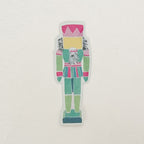 2 Inch Glitter Nutcracker Sticker|Jessica Reynolds Art