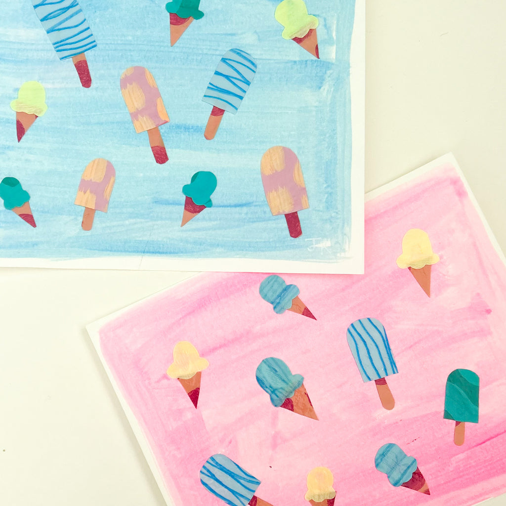 Summer Treats 1|Polymer Lift Paintings