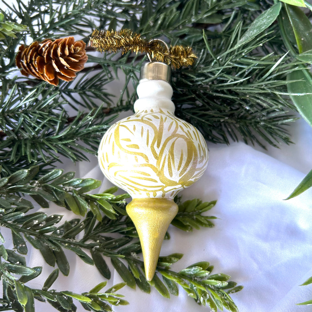 Gold Drop Ornament|Jessica Reynolds Art