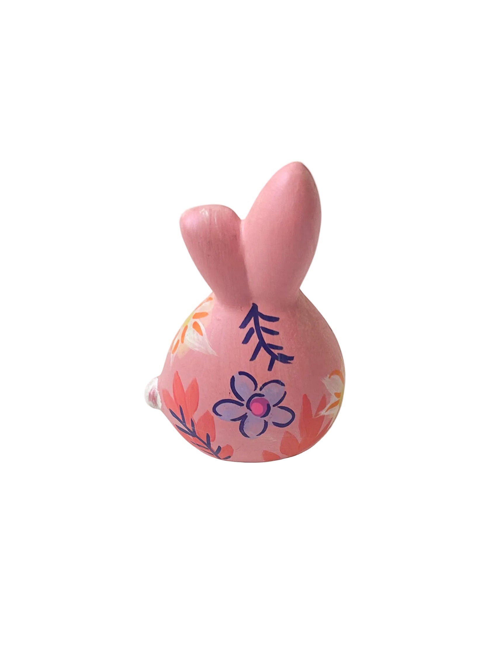 Small Pink Floral Bunny| Jessica Reynolds Art