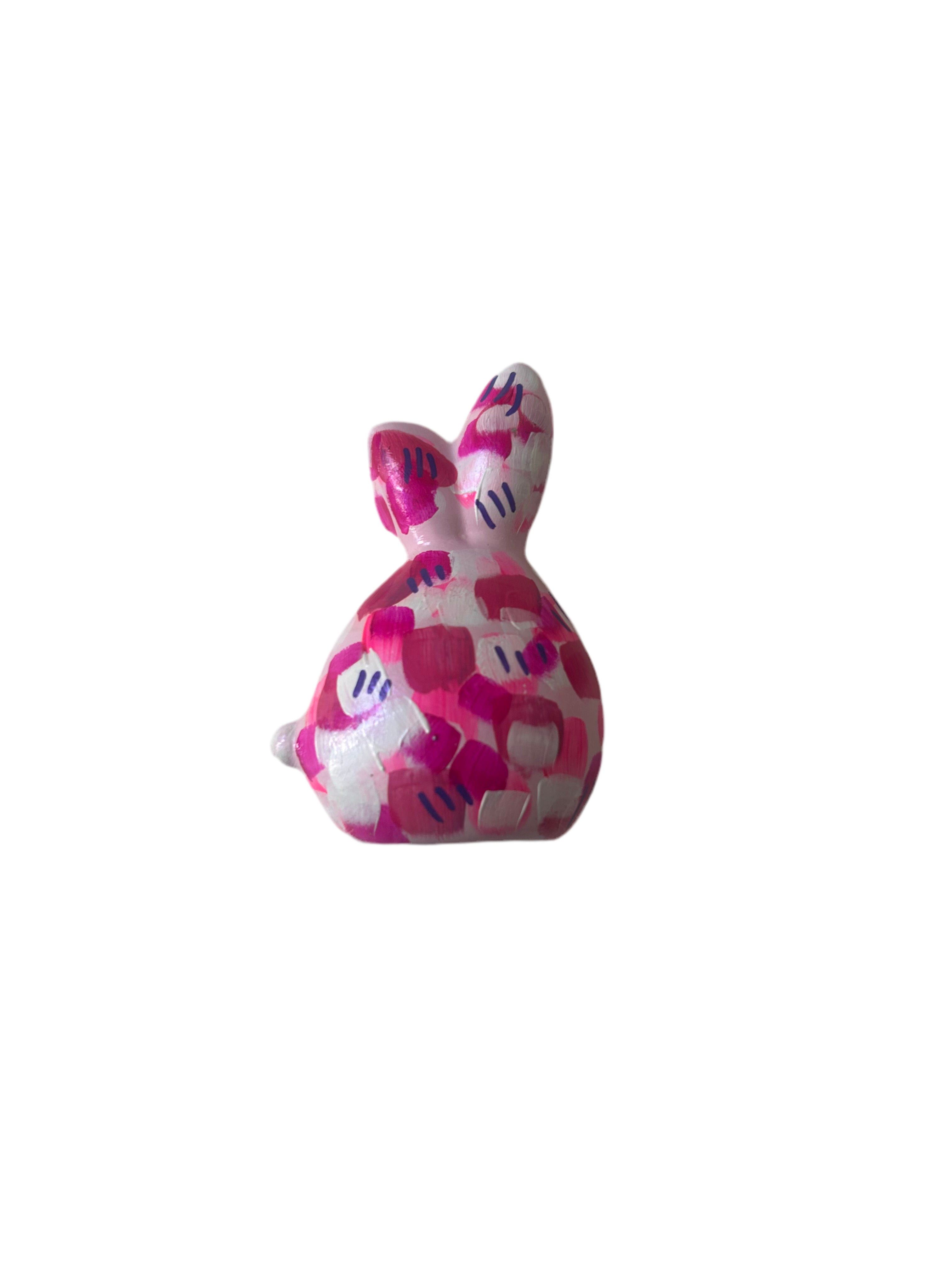 Small Pink Abstract Bunny| Jessica Reynolds Art