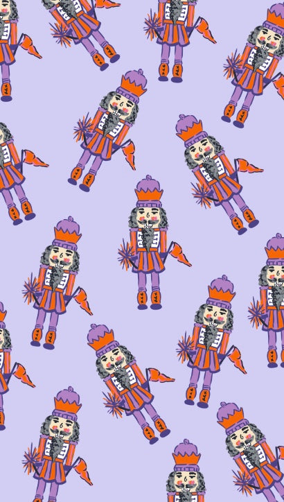 Clemson Nutcracker Towel- Doublesided | Jessica Reynolds Art