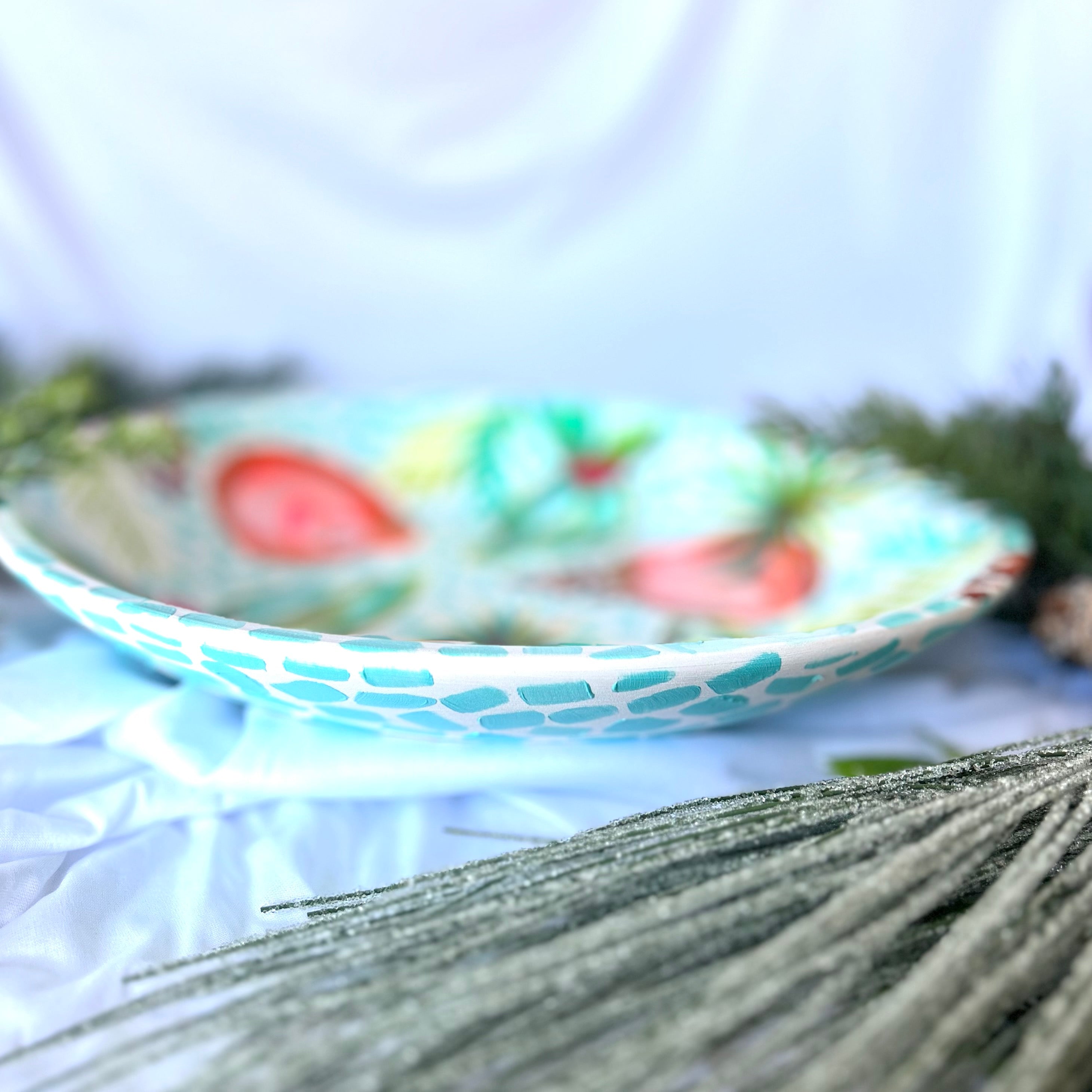 Holiday Citrus Platter|Jessica Reynolds Art