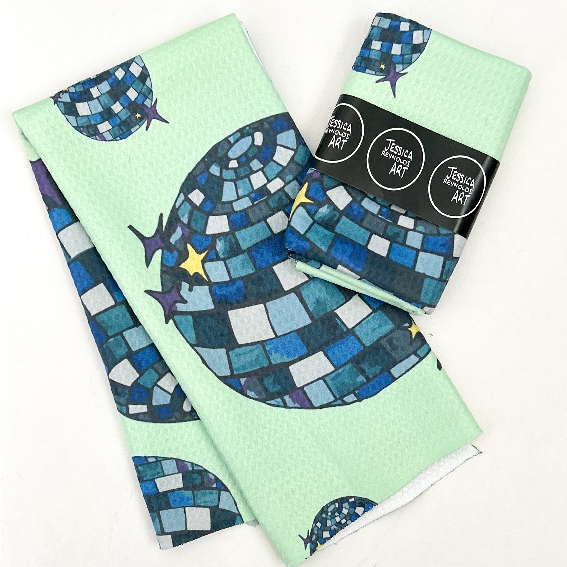 Disco Nights Tea Towel|Jessica Reynolds Art