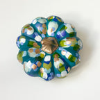 Blues and Gold Pumpkin|Jessica Reynolds Art