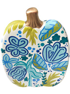 Floral Leaves Pumpkin|Jessica Reynolds Art