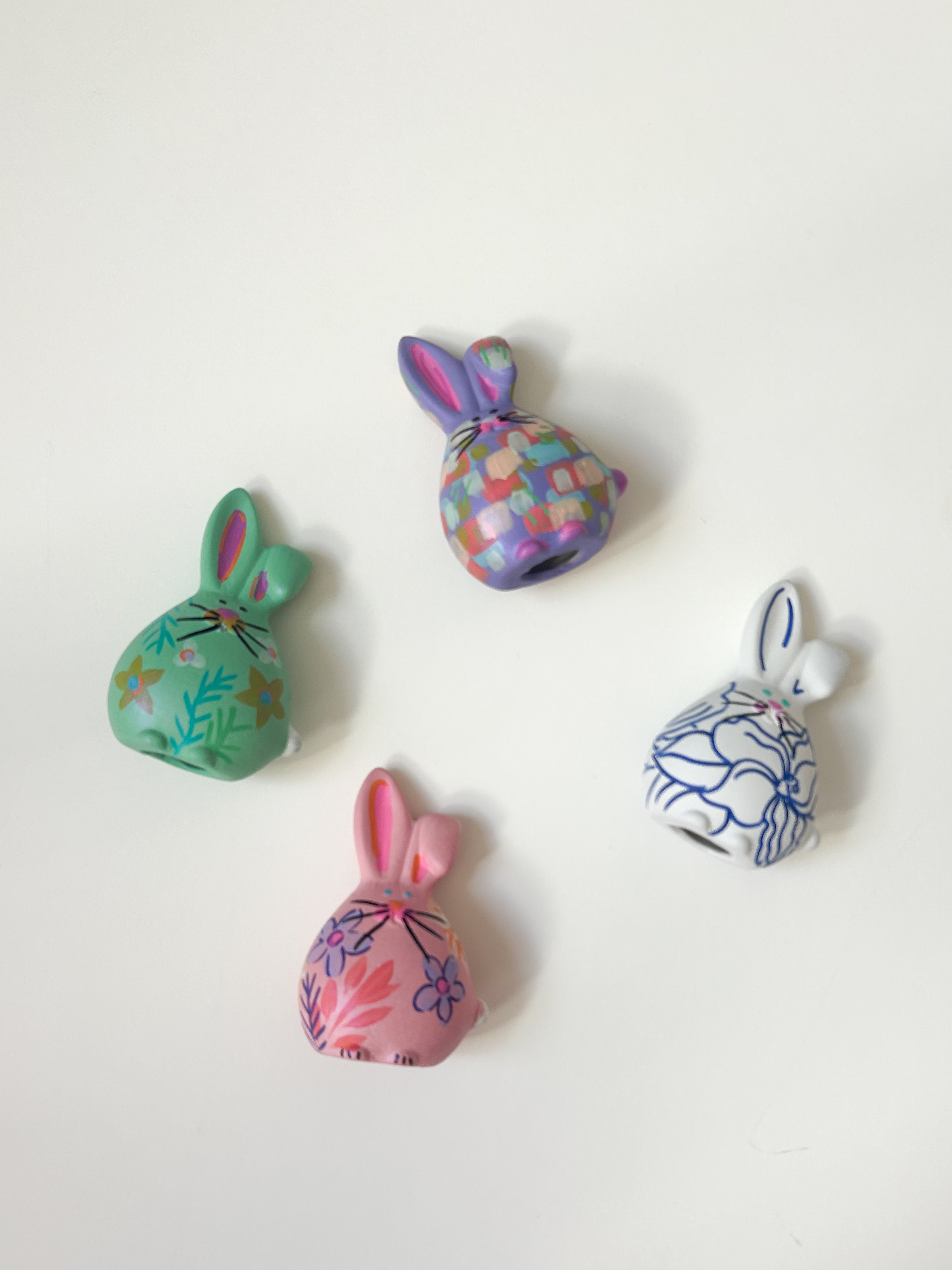 Small Pastel Abstract Bunny| Jessica Reynolds Art