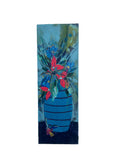 Blue and Neon Florals|Polymer Lift Painting