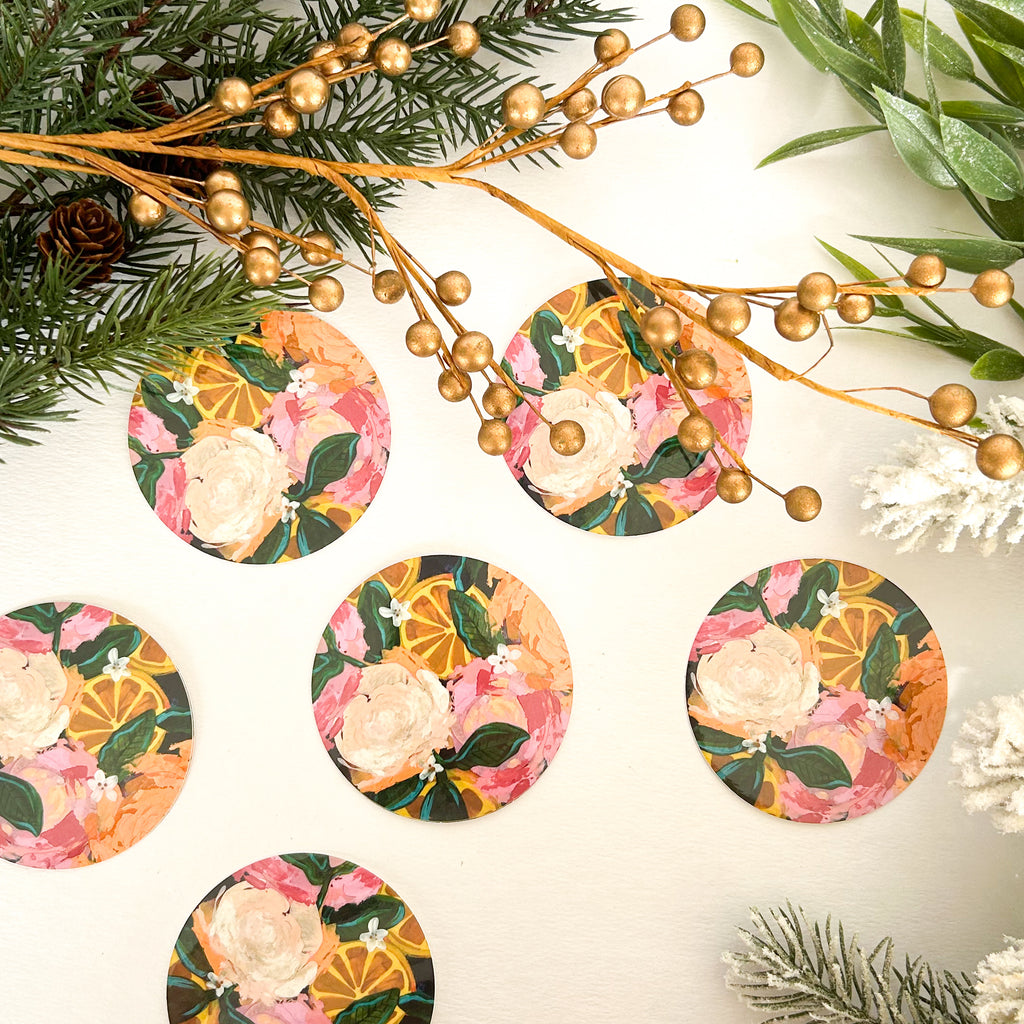 2 Inch Citrus Sticker|Jessica Reynolds Art