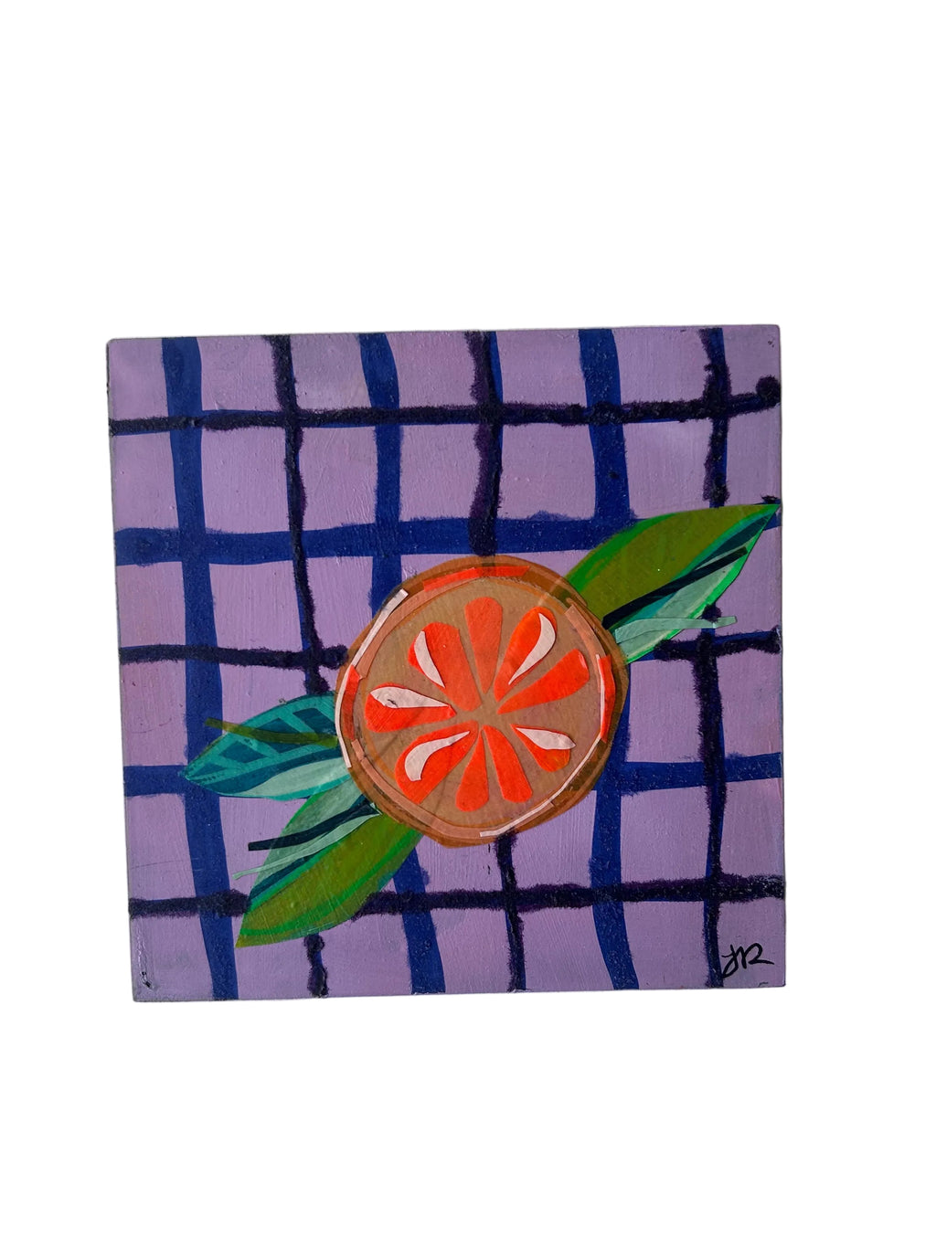 Purple Orange|Polymer Lift Painting