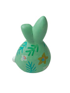 Small Mint Floral Bunny| Jessica Reynolds Art