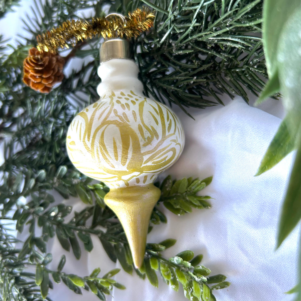 Gold Drop Ornament|Jessica Reynolds Art