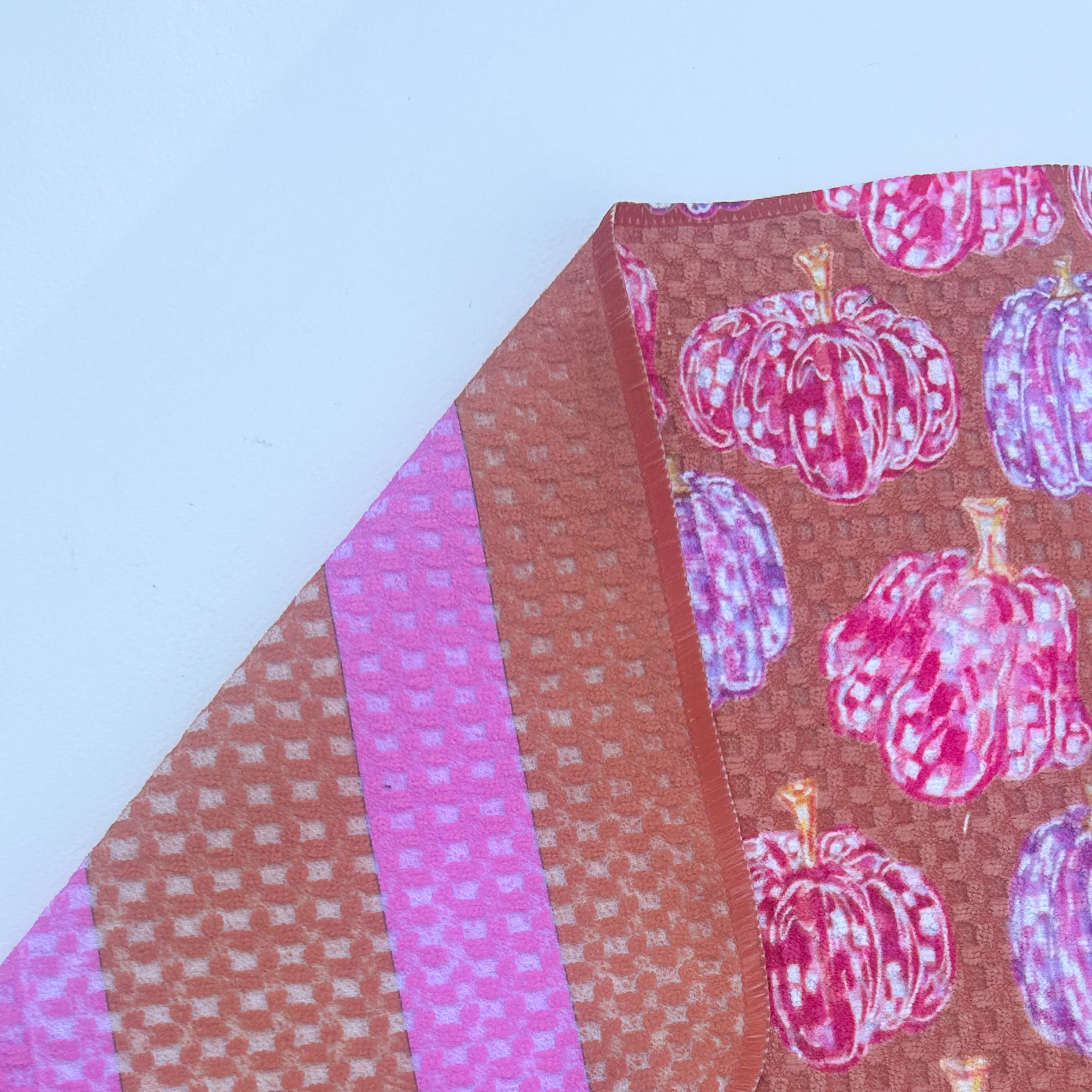 Pink Pumpkin Towel-Reversable|Jessica Reynolds Art