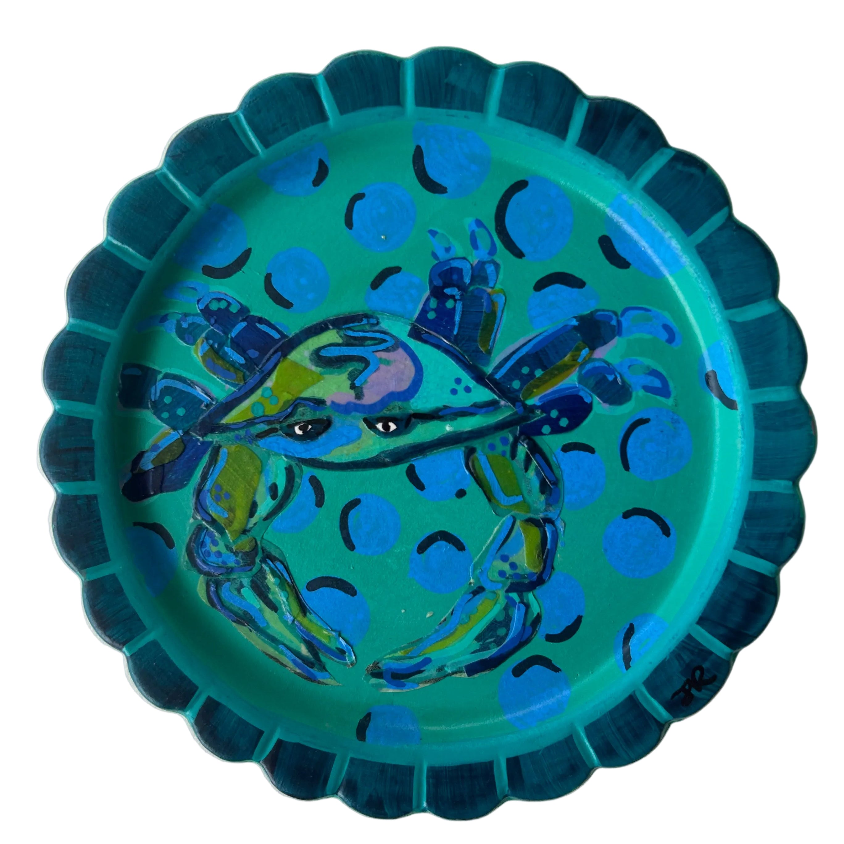 Blue Crab| Polymer Lift Painting