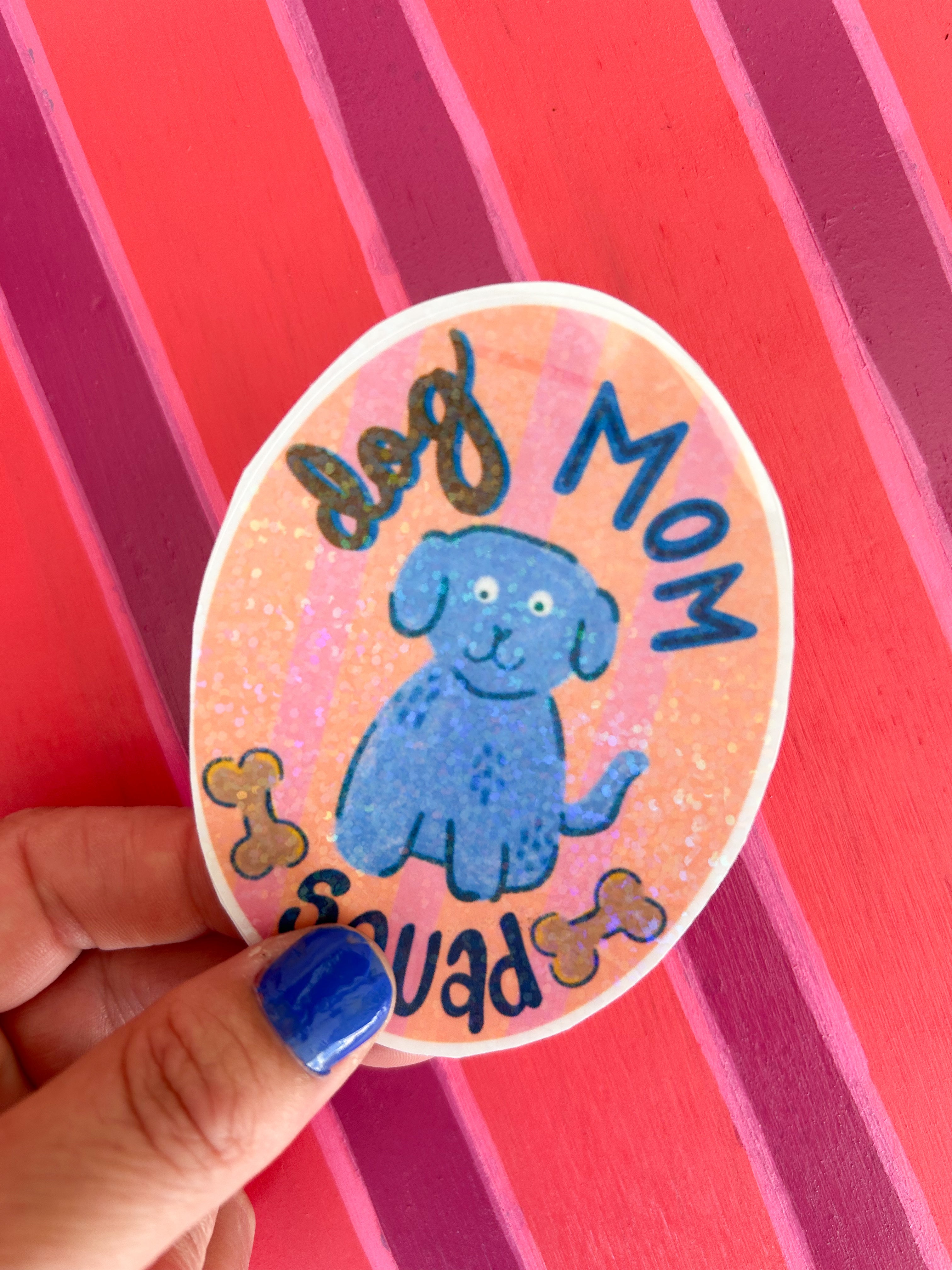 Dog Mom Squad Sticker|Jessica Reynolds Art