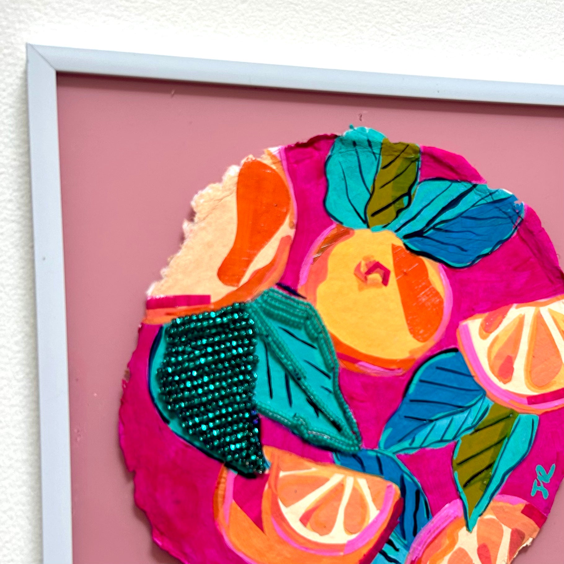 The Summer Combo|Polymer Lift and Bead Embroidery Painting