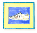 All The Blues Tennis Shoes|Polymer Lift Painting