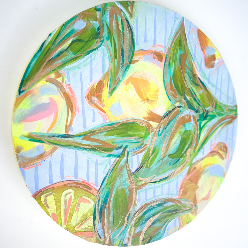 Lavender Lemonade|Polymer Lift Painting