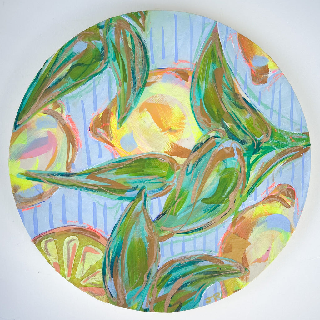Lavender Lemonade|Polymer Lift Painting