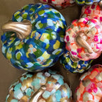 Large Blue Abstract Pumpkin}Jessica Reynolds Art