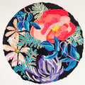 Round Floral On Paper|Polymer lift and Bead Embroidery Painting
