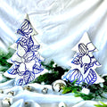 Small Blue and White Shelf Tree|Jessica Reynolds Art