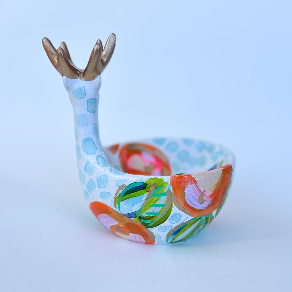 Citrus Reindeer Bowl|Jessica Reynolds Art