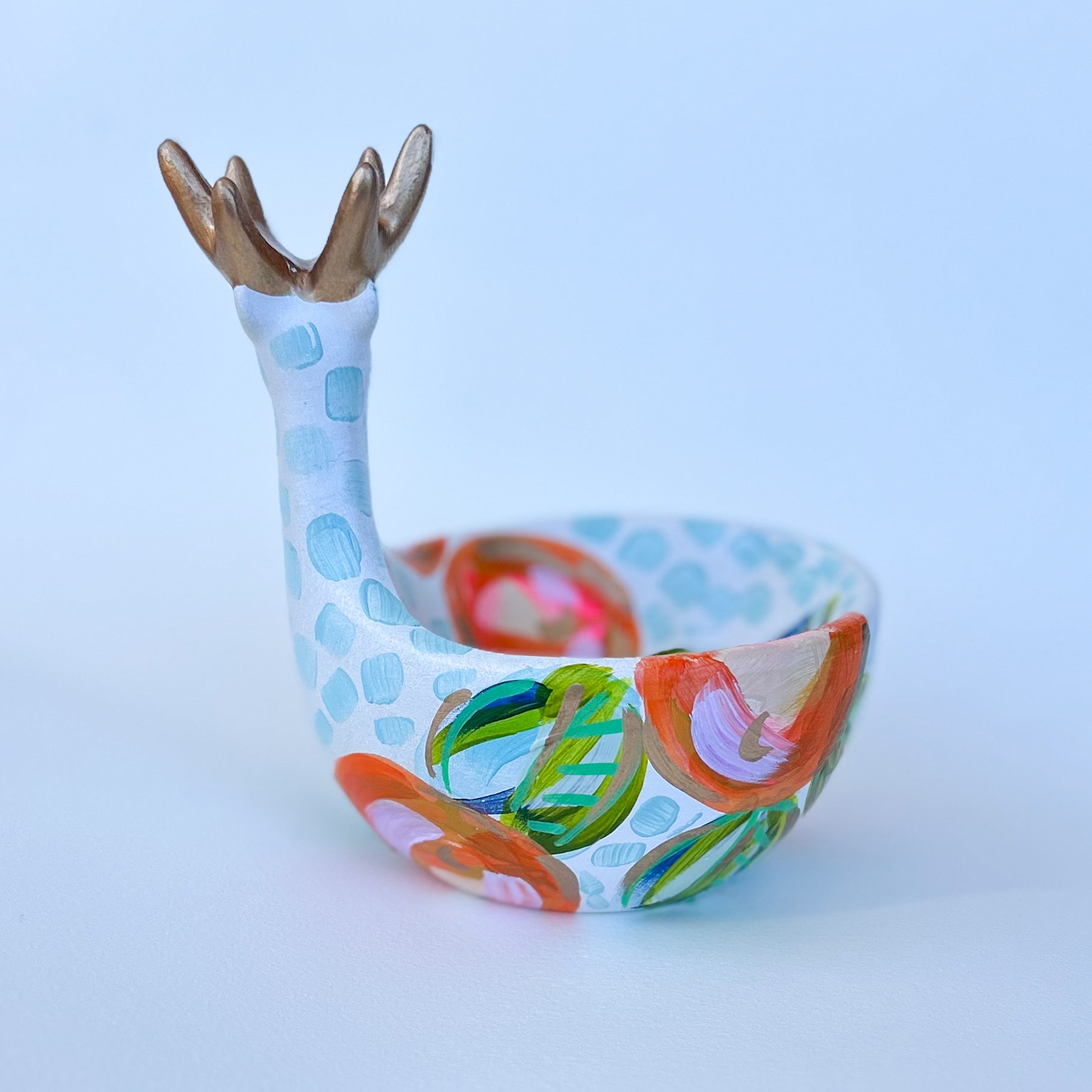 Citrus Reindeer Bowl|Jessica Reynolds Art