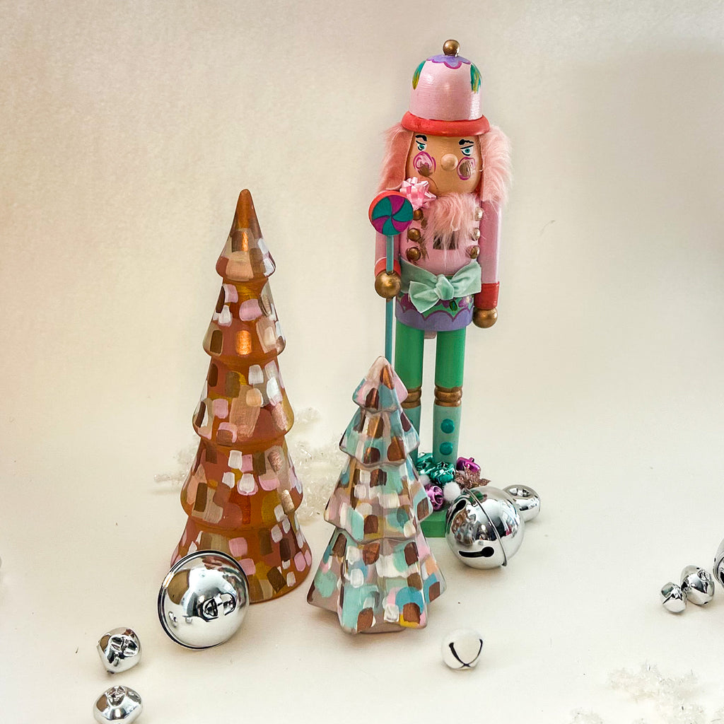 Small Metallics and Pastel Christmas Tree|Jessica Reynolds Art