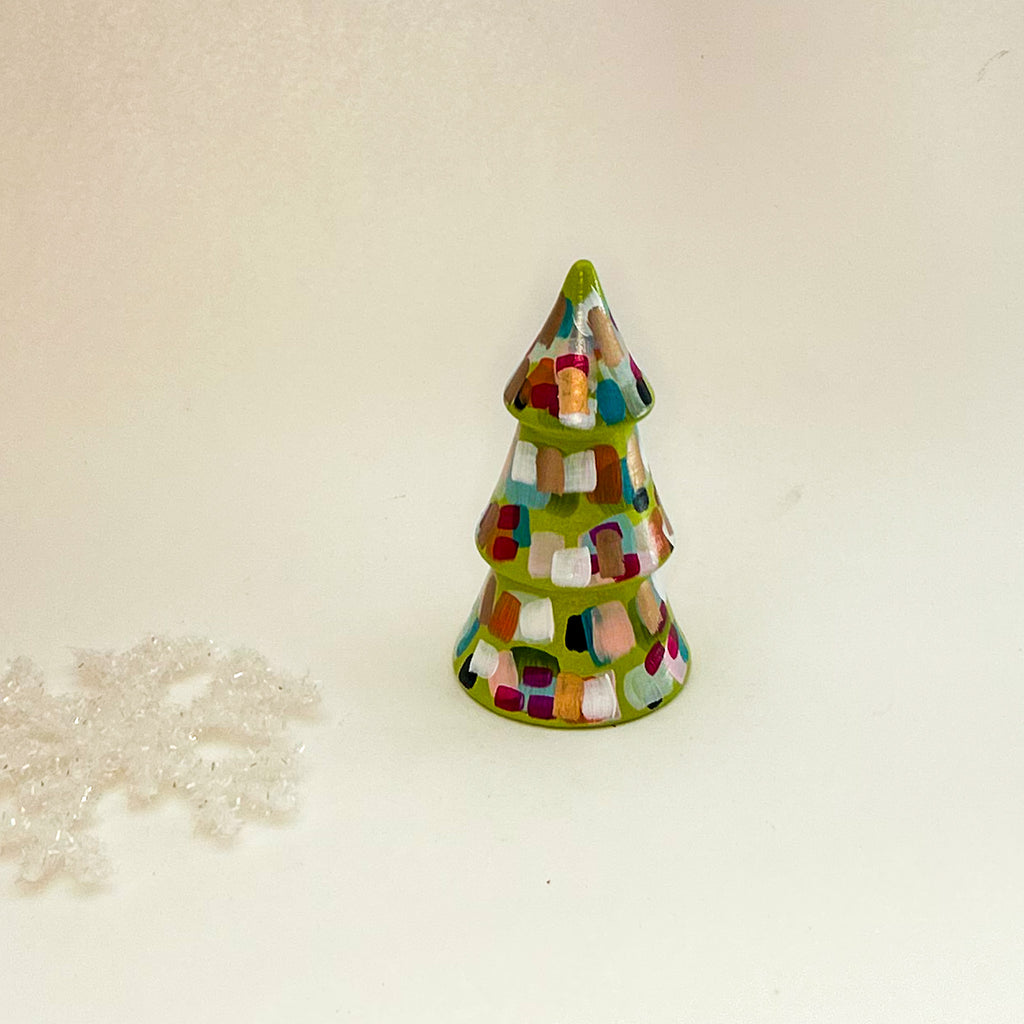Lime and Bright Mini Christmas Tree|Jessica Reynolds Art