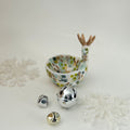Frosty Blue Reindeer Bowl|Jessica Reynolds Art