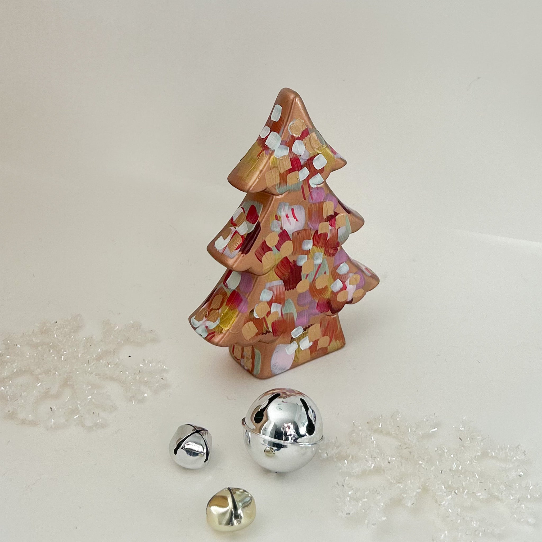 Copper and Red Abstract Shelf Tree|Jessica Reynolds Art