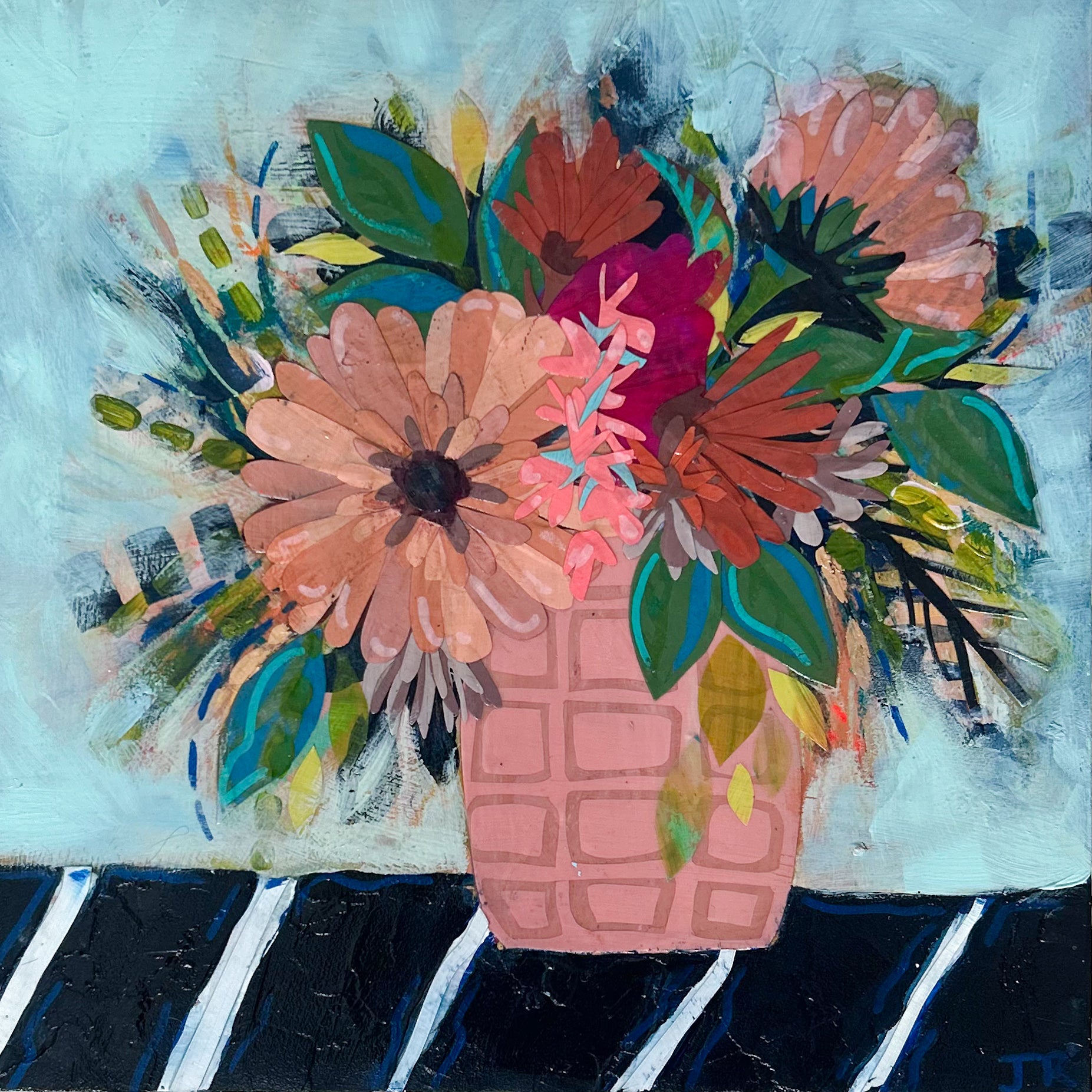 For the Girls|Polymer Lift Painting