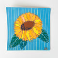Sunflower on Stripes|Gouache on Papper