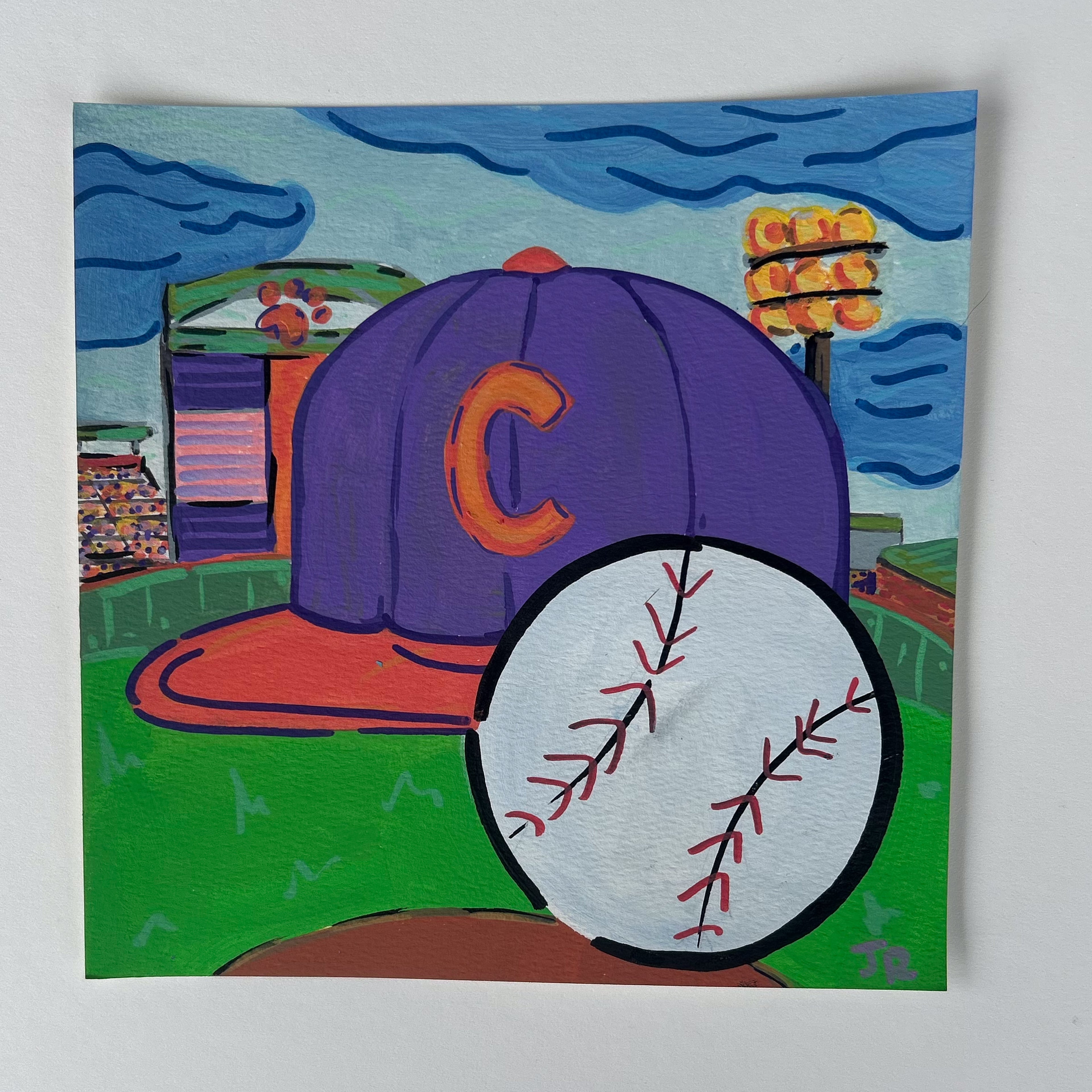 Put Me in Coach|Gouache on Paper