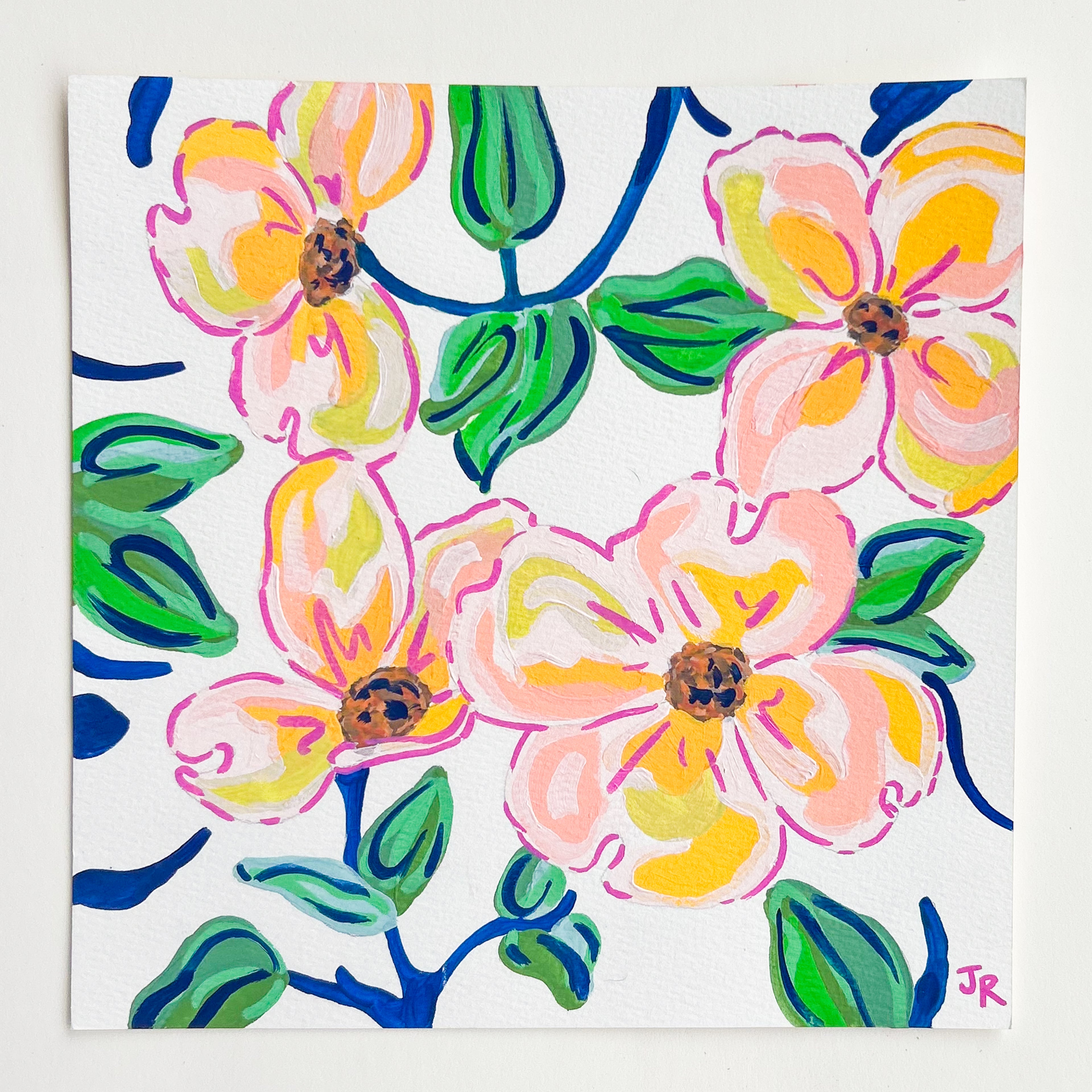 Dogwood Season| Gouache on Paper