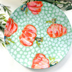 Mint Pumpkin Platter|Jessica Reynolds Art