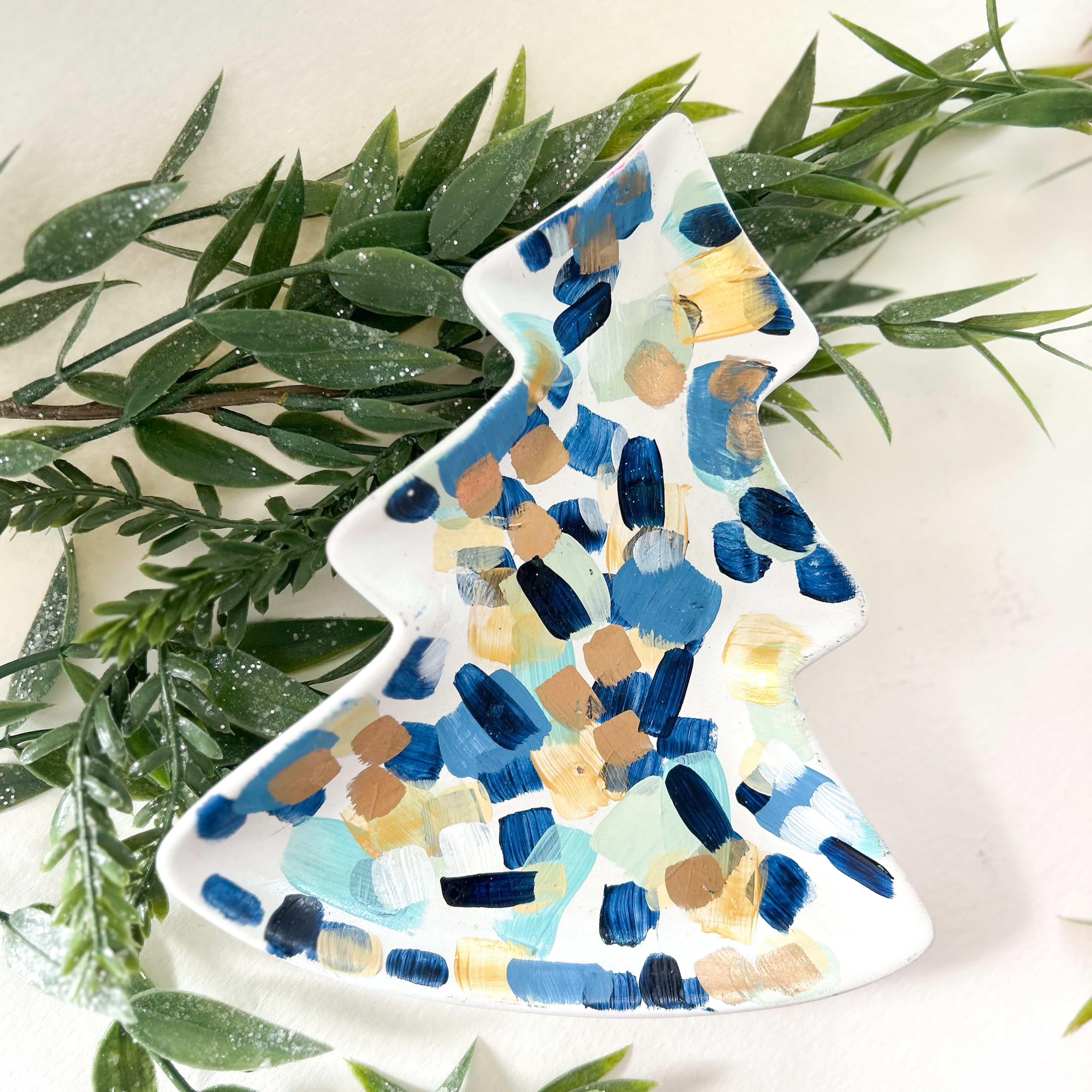 Mini Midnight Blue Christmas Tray|Jessica Reynolds Art