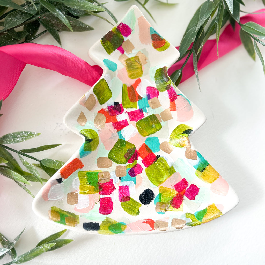 Mini Bright Christmas Tray|Jessica Reynolds Art