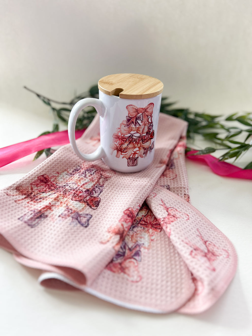 Pink Tree Mug|Jessica Reynolds Art