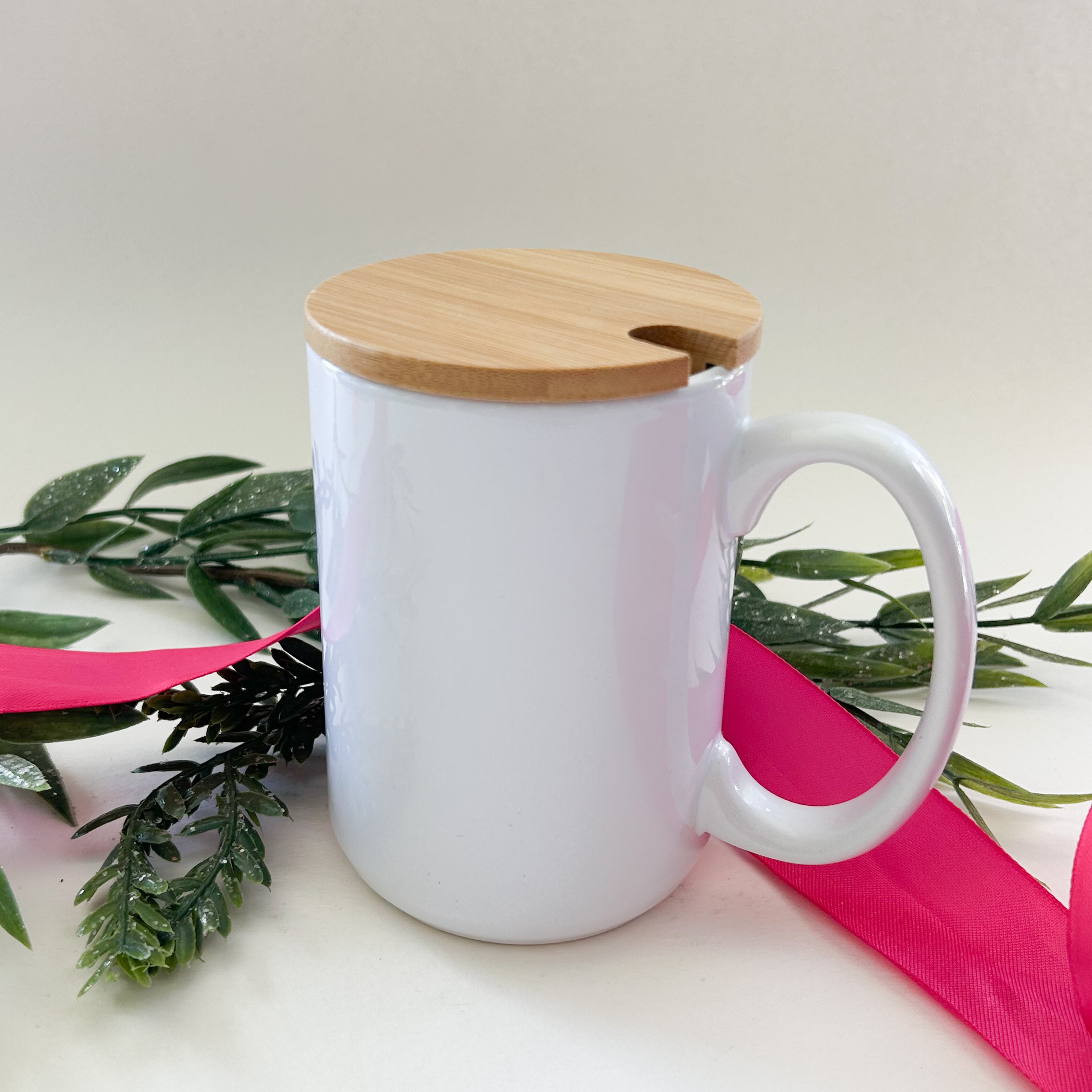 Pink Tree Mug|Jessica Reynolds Art