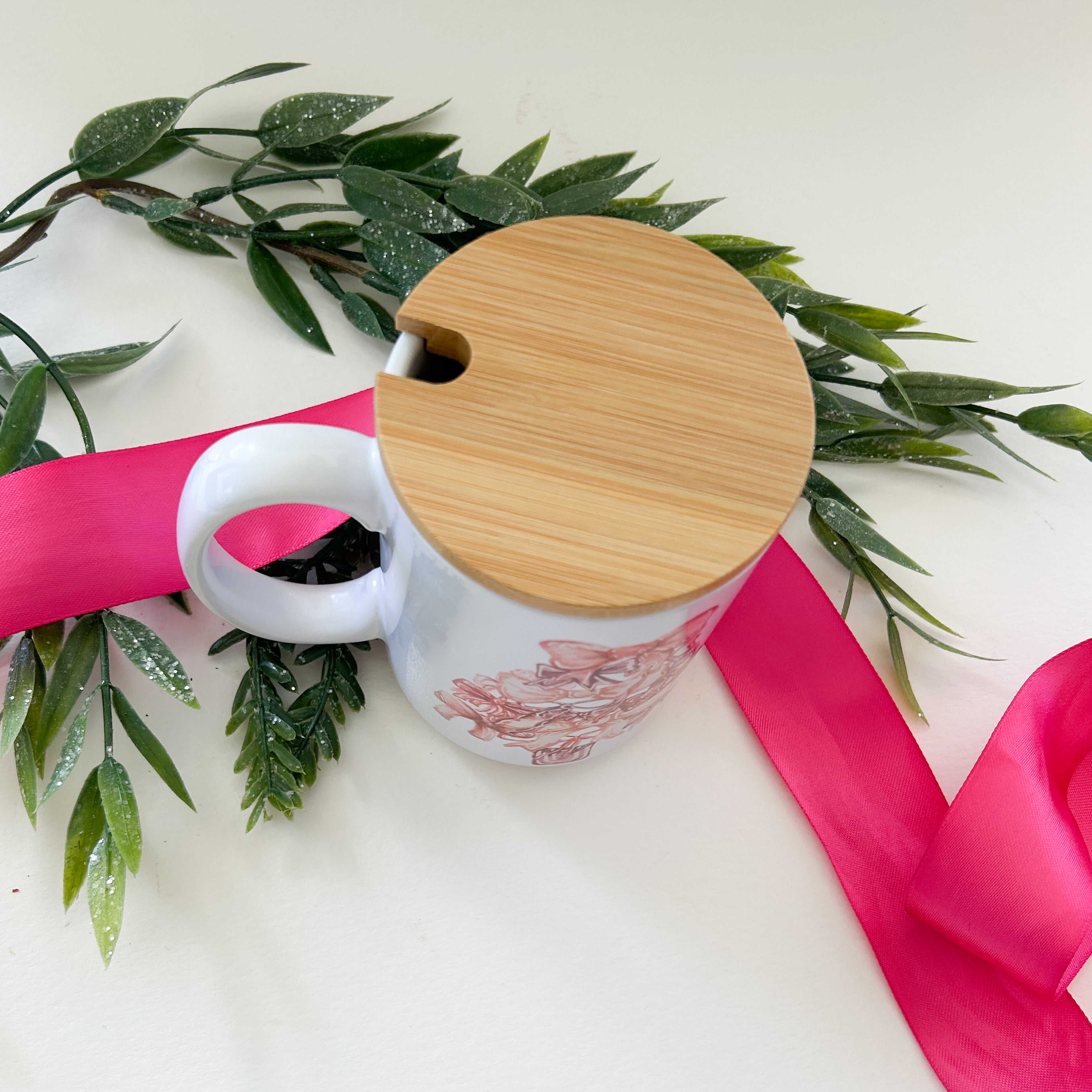 Pink Tree Mug|Jessica Reynolds Art