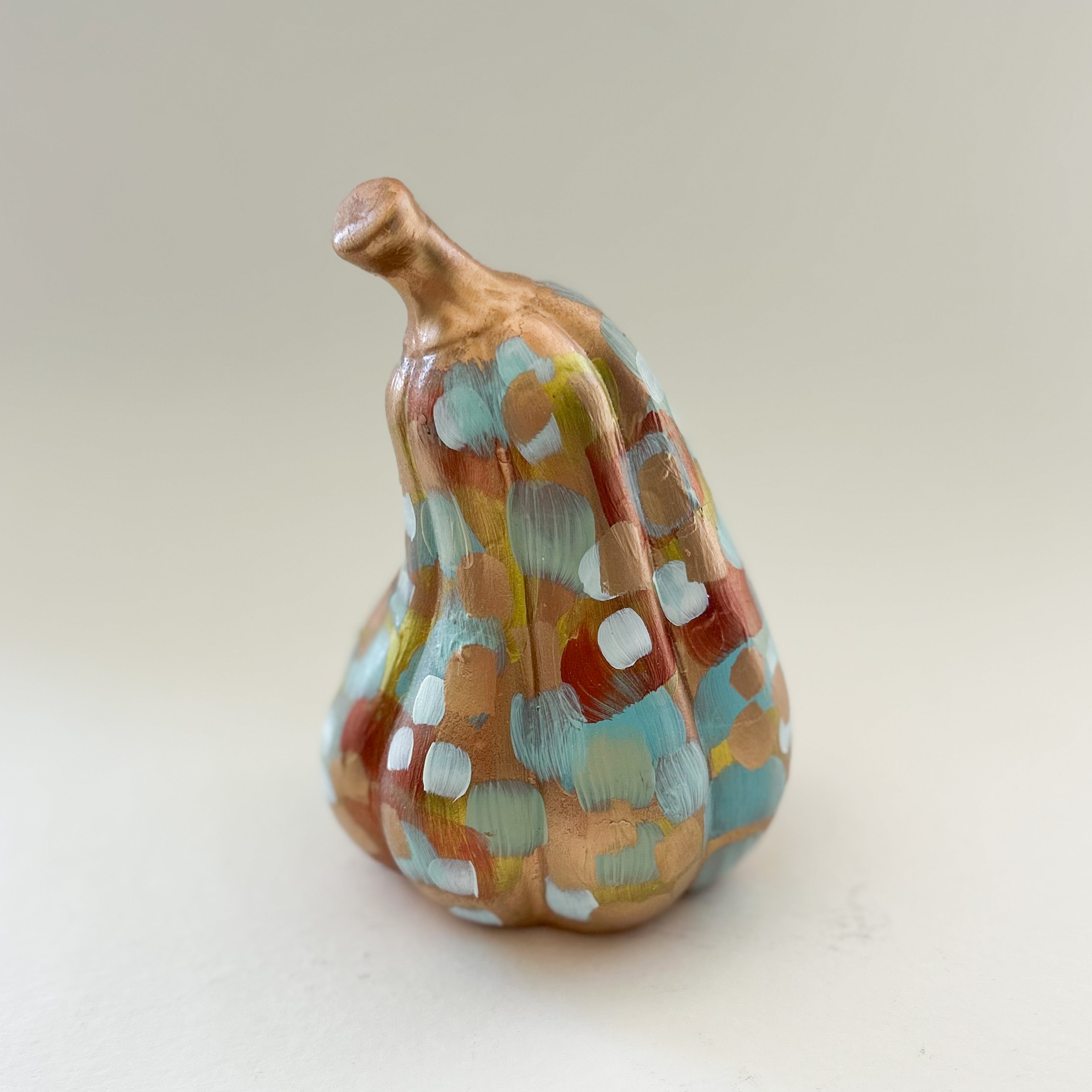 Copper Abstract Gourd|Jessica Reynolds Art