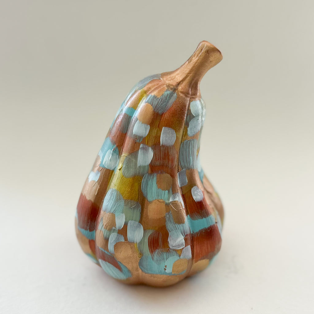 Copper Abstract Gourd|Jessica Reynolds Art