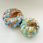 Mint and Gold Abstract Pumpkin|Jessica Reynolds Art